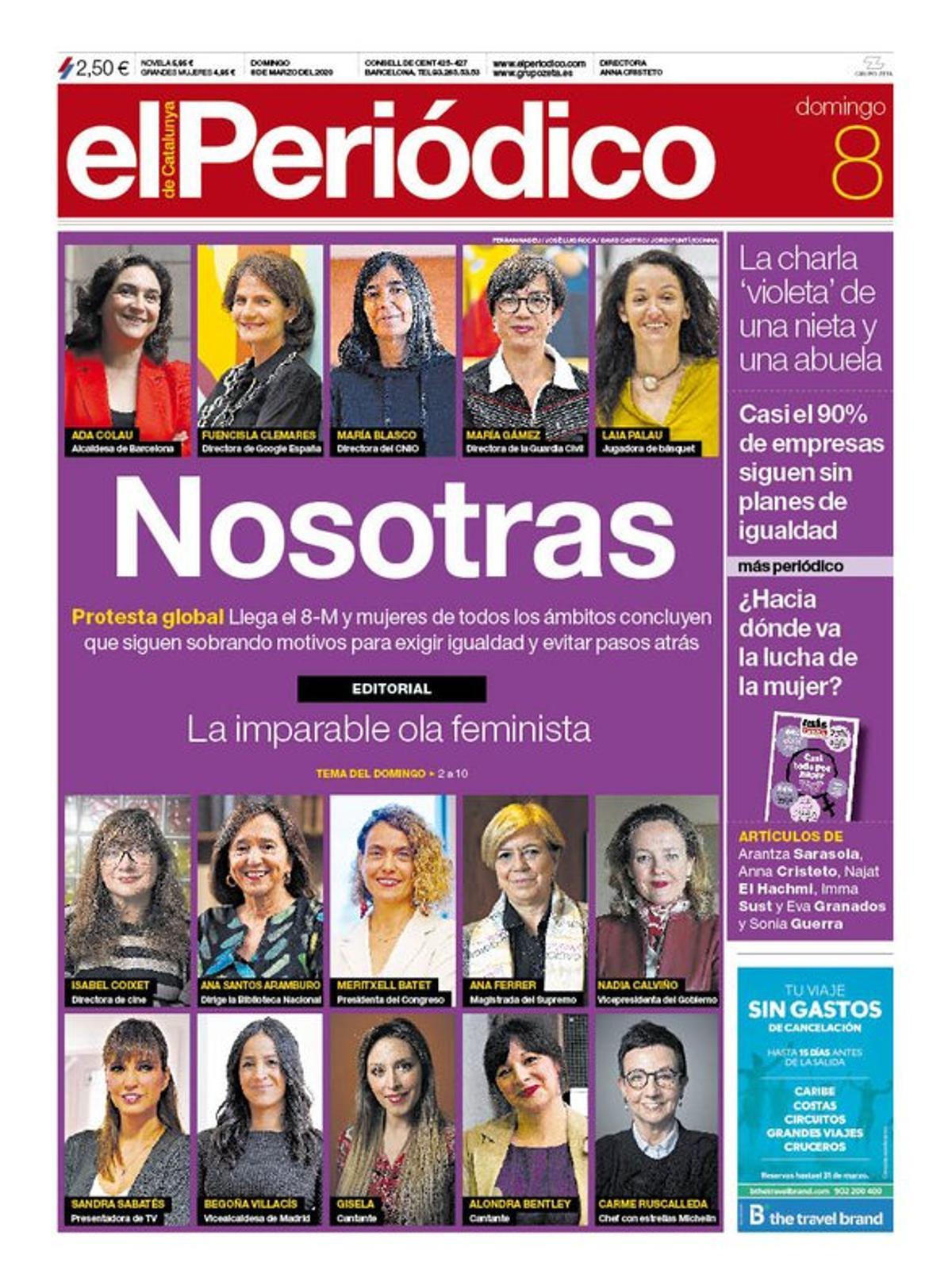Prensa de hoy: Las portadas de los periódicos del domingo 8 de marzo del 2020