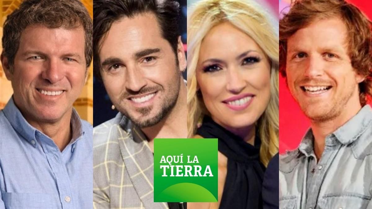 Mario Picazo, David Bustamante, Carolina Cerezuela y Álvaro de la Lama, reporteros VIP de ’Aquí la tierra’. Mario Picazo, David Bustamante, Carolina Cerezuela y Álvaro de la Lama, reporteros VIP de ’Aquí la tierra’.