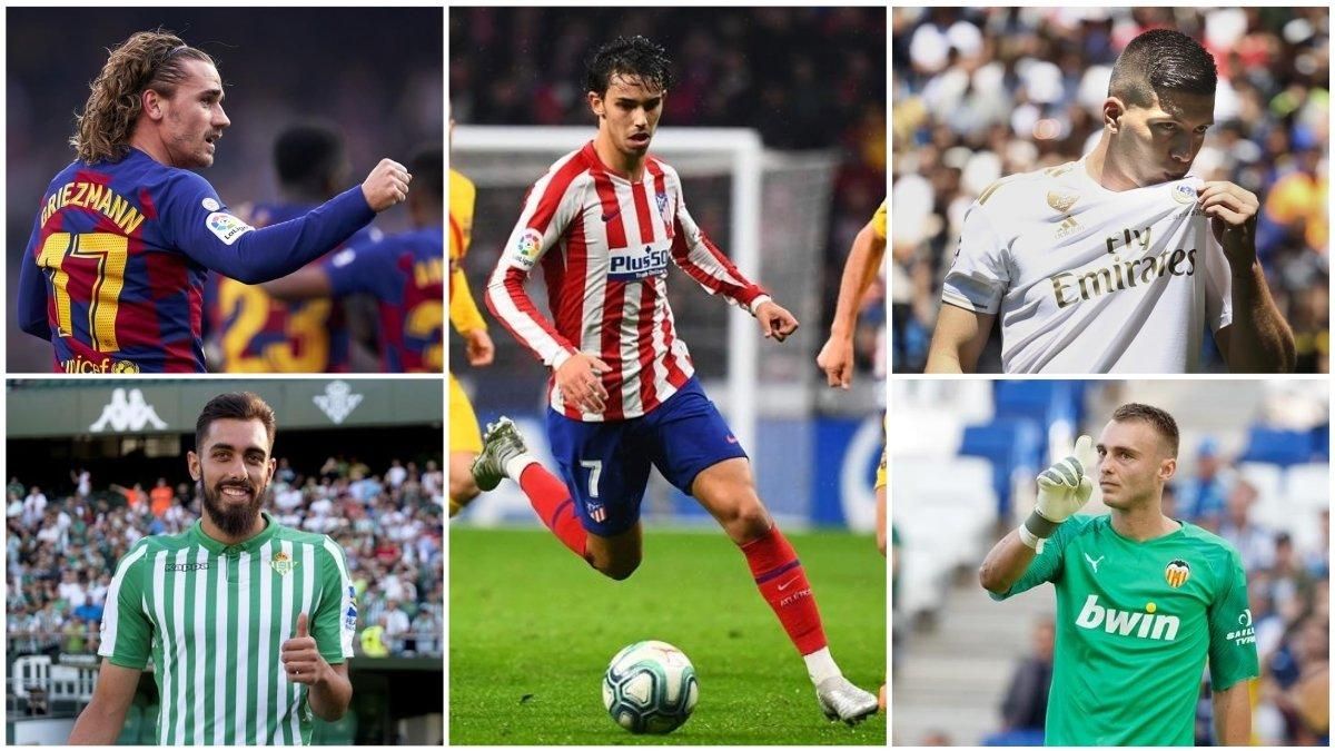 Griezmann, João Félix, Jovic, Borja Iglesias y Cillessen. Griezmann, João Félix, Jovic, Borja Iglesias y Cillessen.