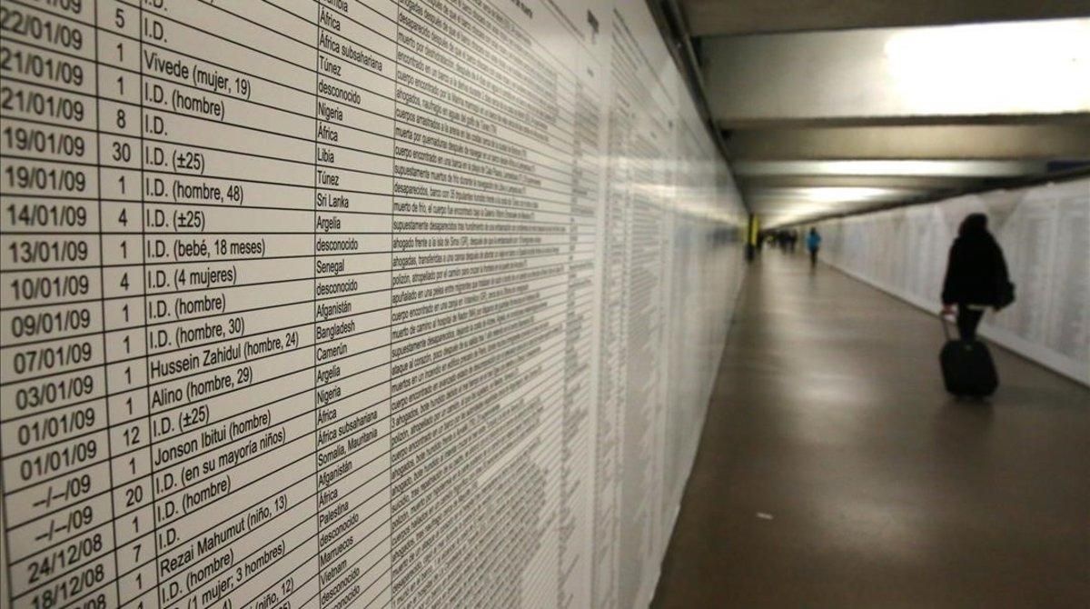 La ignominiosa llista dels 35.597 migrants morts en la ruta del Mediterrani La ignominiosa llista dels 35.597 migrants morts en la ruta del Mediterrani