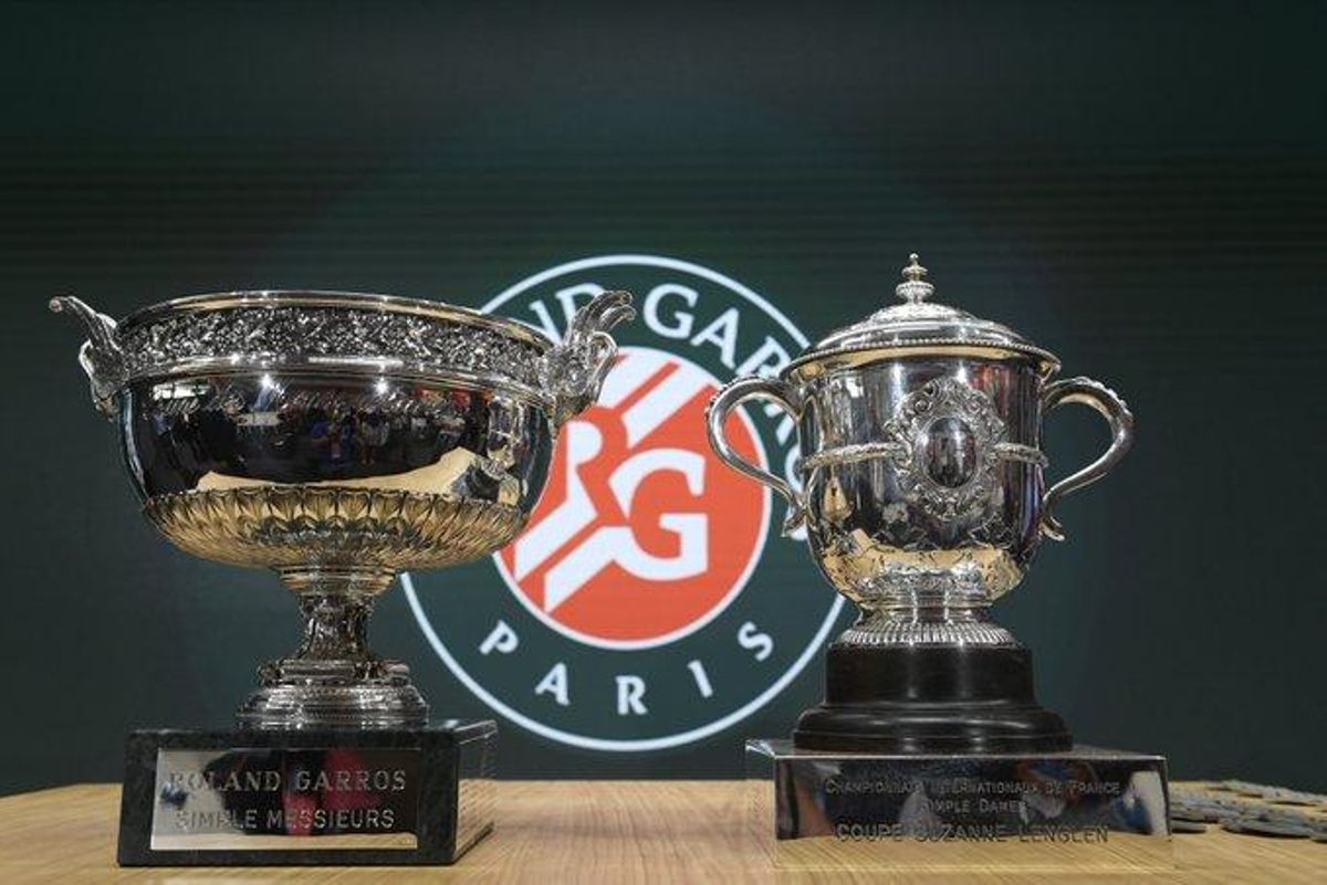 Los trofeos de Roland Garros. Los trofeos de Roland Garros.