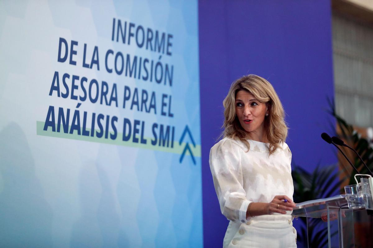 La vicepresidenta tercera y ministra de Trabajo, Yolanda Díaz. La vicepresidenta tercera y ministra de Trabajo, Yolanda Díaz.