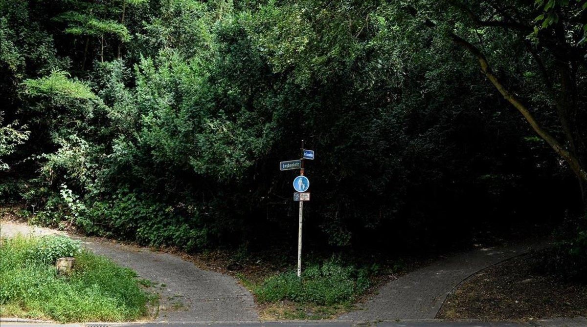 El lugar donde fue hallada la joven violada en Muelheim. El lugar donde fue hallada la joven violada en Muelheim.