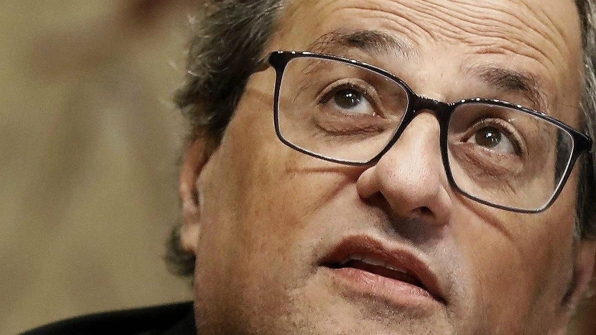 El presidente de la Generalitat, Quim Torra. El presidente de la Generalitat, Quim Torra.