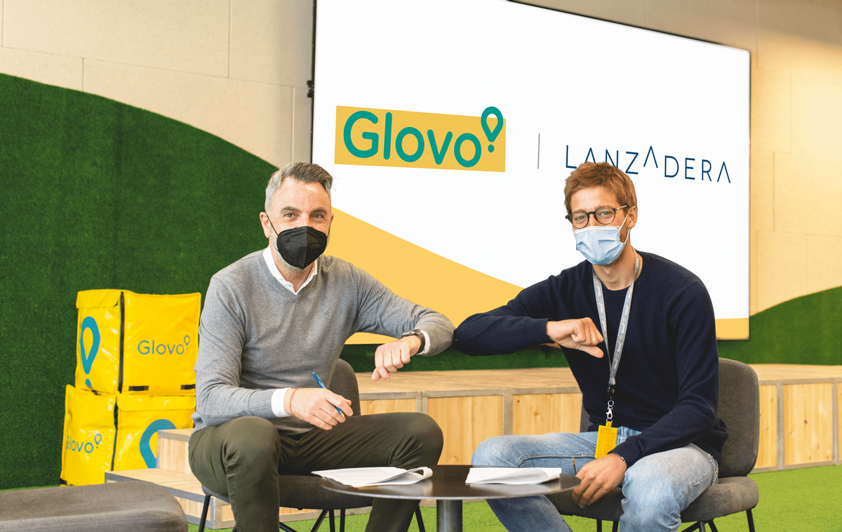 El director general de Lanzadera, Javier Jiménez (izquierda), y el consejero delegado de Glovo, Óscar Pierre (derecha). El director general de Lanzadera, Javier Jiménez (izquierda), y el consejero delegado de Glovo, Óscar Pierre (derecha).