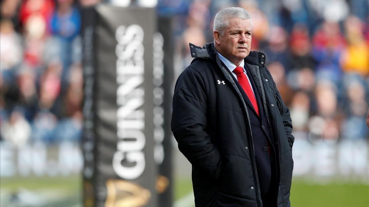 Warren Gatland, en el el Escocia-Gales de la semana pasada en Murrayfield. Warren Gatland, en el el Escocia-Gales de la semana pasada en Murrayfield.