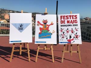 Presentación del cartel, demonio y pañuelo de las Fiestas de Mayo de Badalona 2022. Ajuntament de Badalona