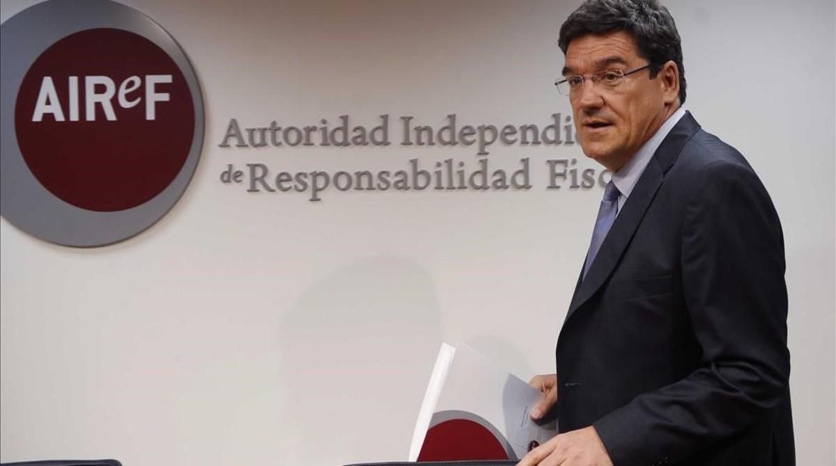 El presidente de la Airef, José Luis Escrivá, en una imagen de archivo. El presidente de la Airef, José Luis Escrivá, en una imagen de archivo.