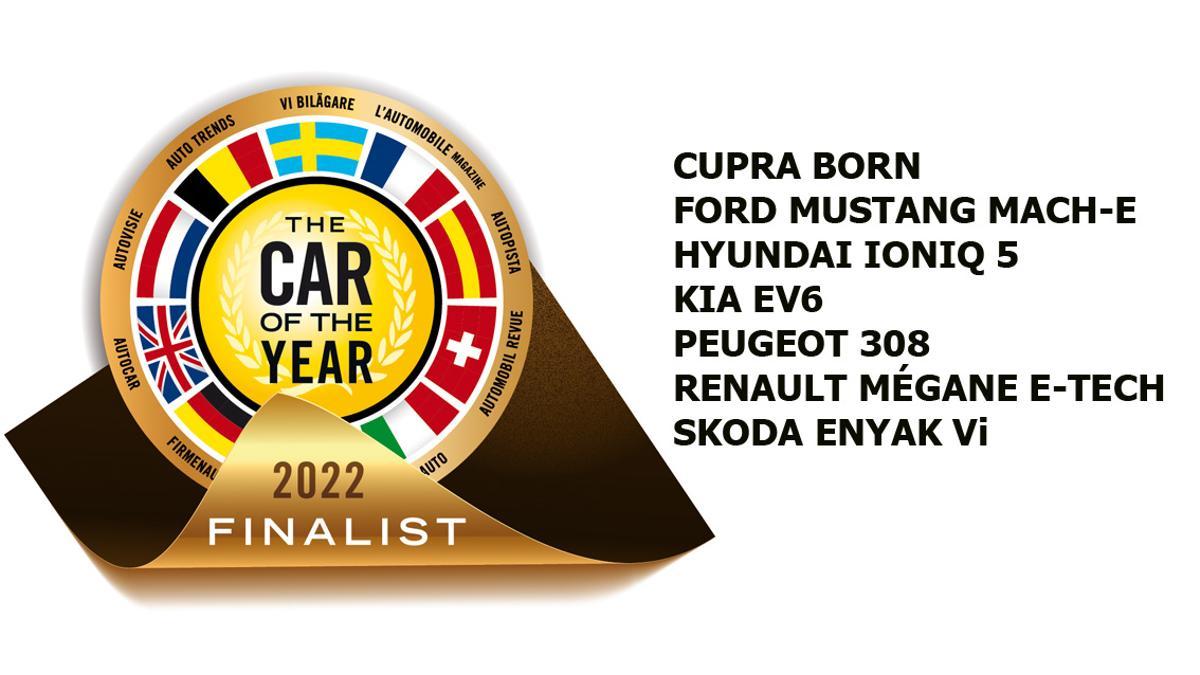 Sis cotxe elèctrics entre els set finalistes del premi Car Of The Year 2022 Sis cotxe elèctrics entre els set finalistes del premi Car Of The Year 2022