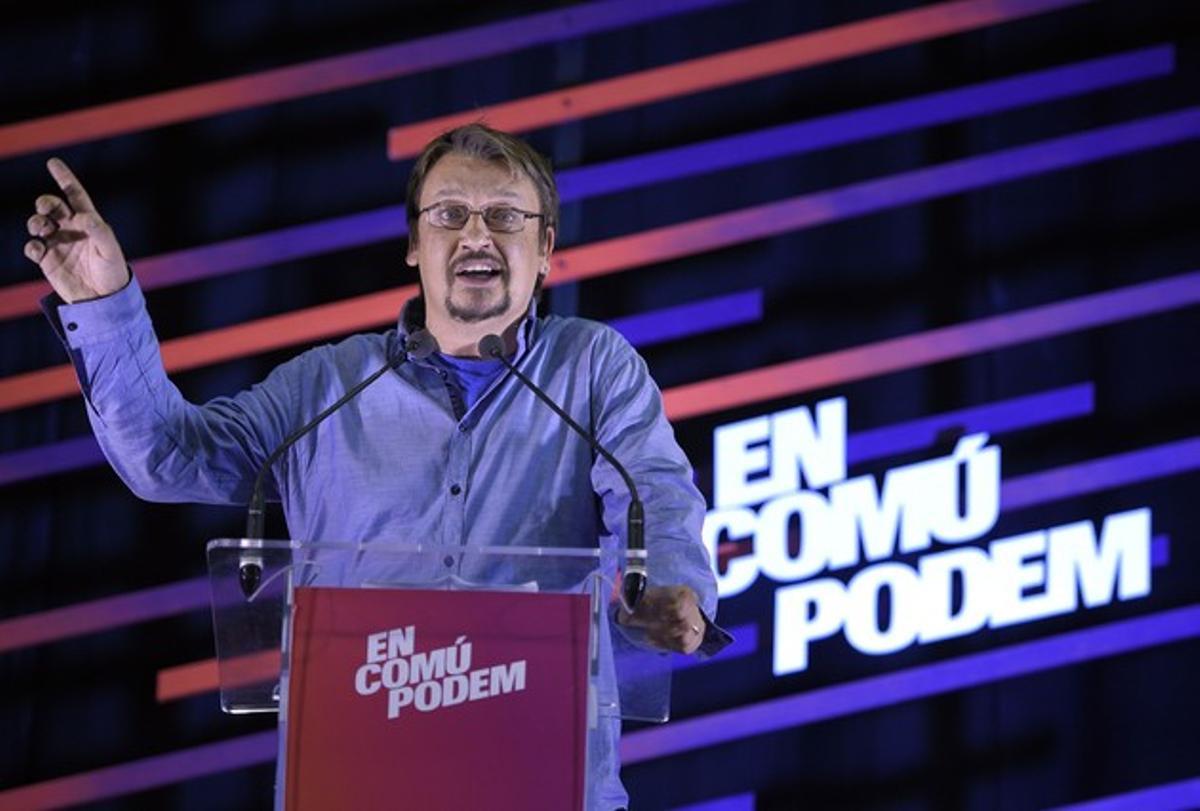 Xavier Domènech, candidato de En Comú Podem a las elecciones generales.