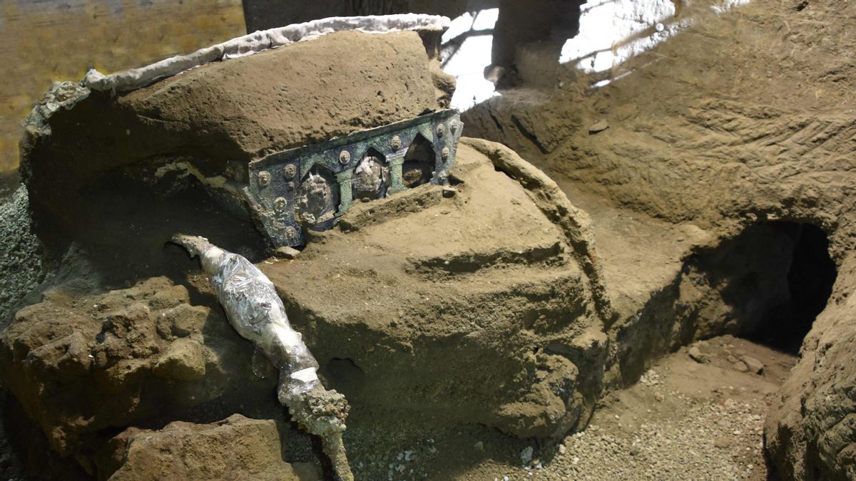 Descoberta a Pompeia una carrossa cerimonial gairebé intacta Descoberta a Pompeia una carrossa cerimonial gairebé intacta