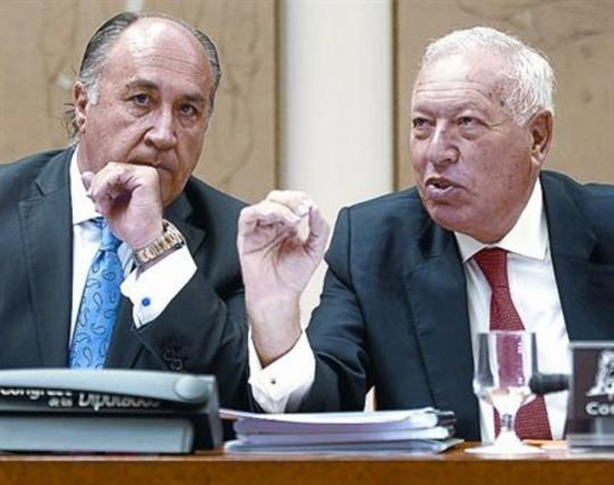 García Margallo, junto a José Ignacio Landaluce, alcalde de Algeciras. García Margallo, junto a José Ignacio Landaluce, alcalde de Algeciras.