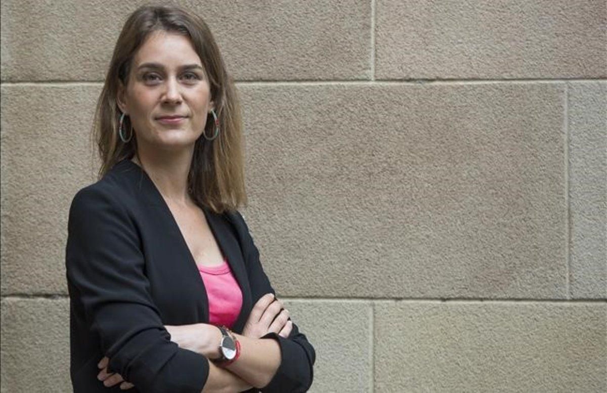 La líder de Catalunya En Comú - Podem, Jéssica Albiach, en el Parlament. La líder de Catalunya En Comú - Podem, Jéssica Albiach, en el Parlament.