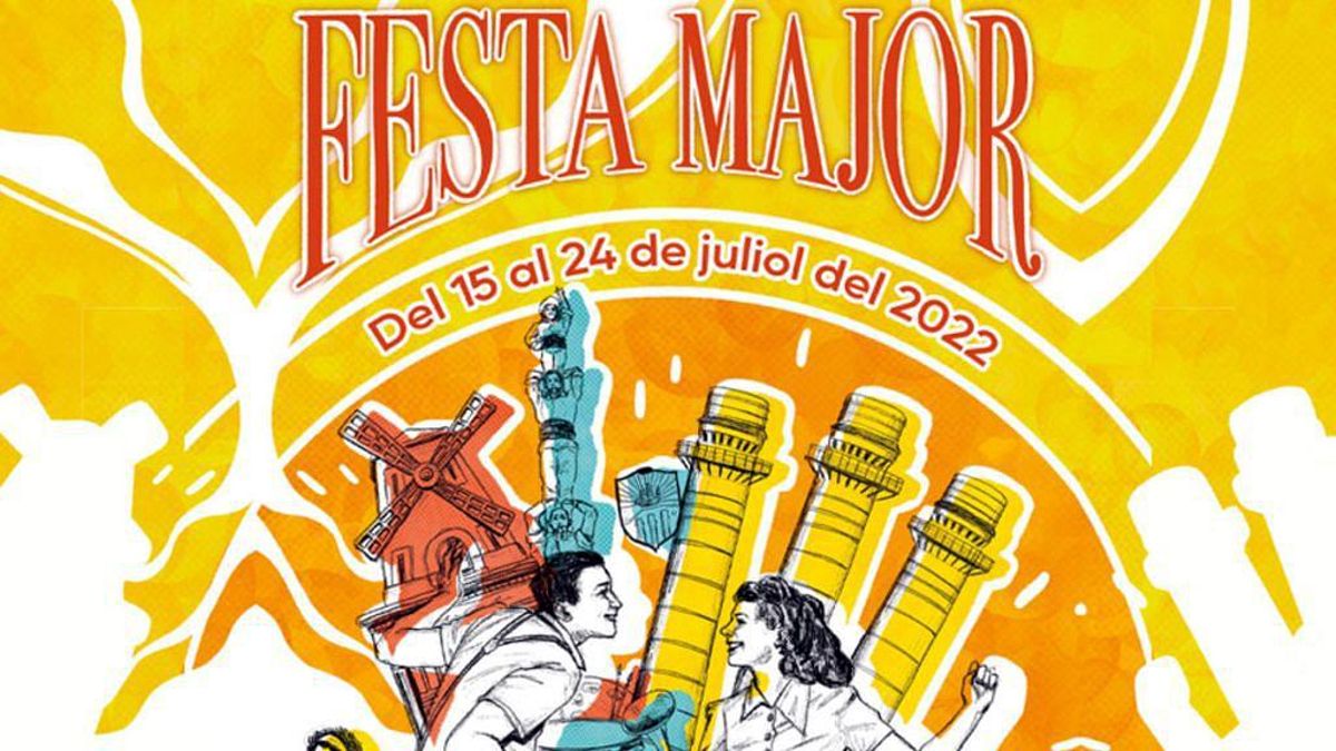 Cartel de la fiesta mayor del Poble Sec. Cartel de la fiesta mayor del Poble Sec.