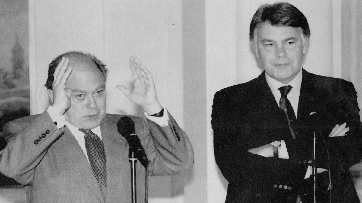 El president Jordi Pujol, y el de España, Felipe González, tras una reunión. 