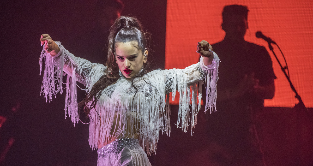 Rosalía en la presentación del disco El Mal Querer en el Festival Sónar 2018