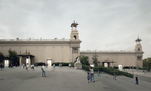 Vista exterior MNAC 2